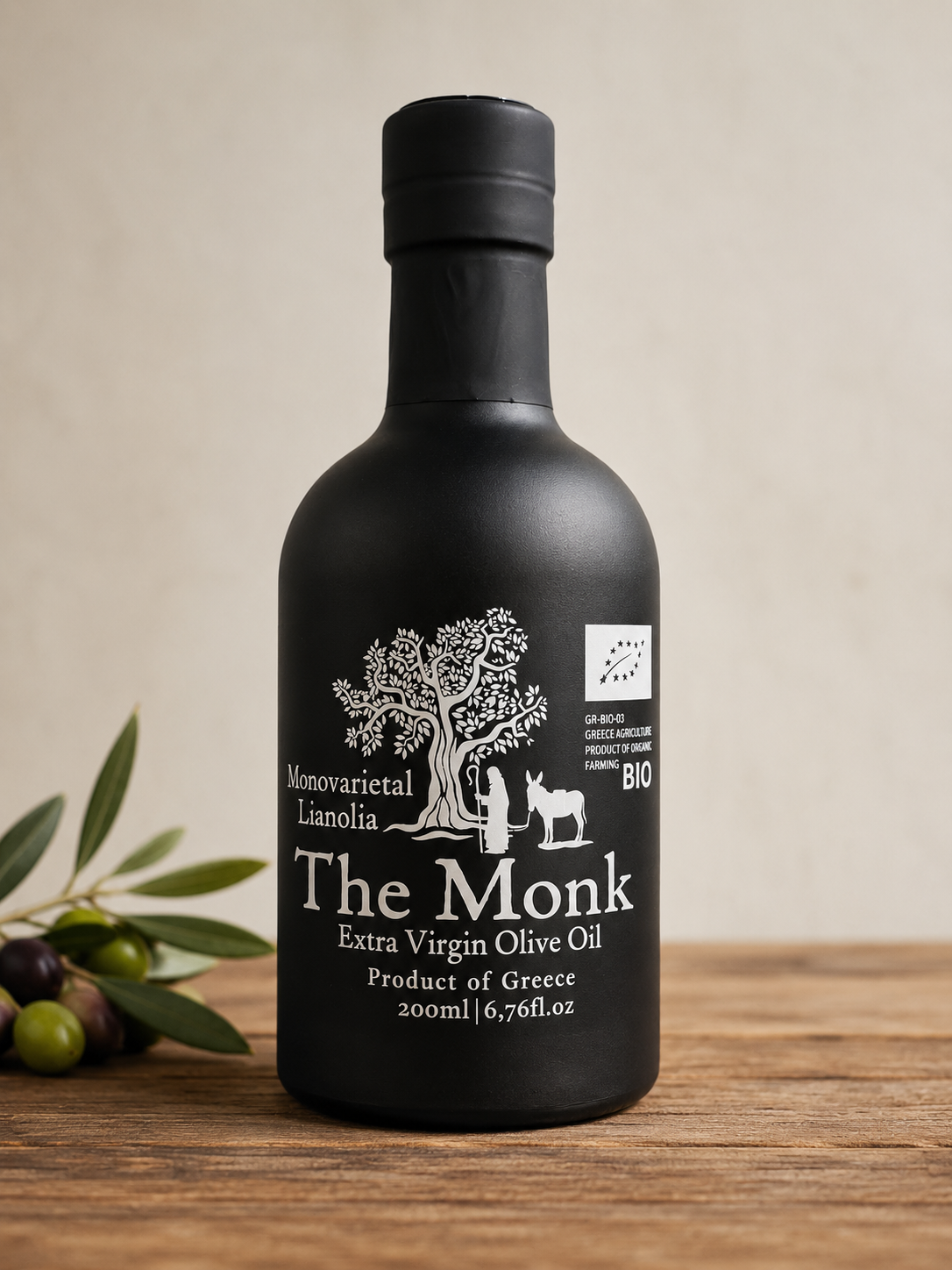 The Monk Organic Extra Virgin Olive Oil 200ml – Harvest 2025/2026